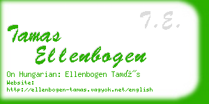 tamas ellenbogen business card